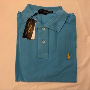 NWT Men’s Polo Ralph Lauren Custom Slim Polo Turquoise XXL